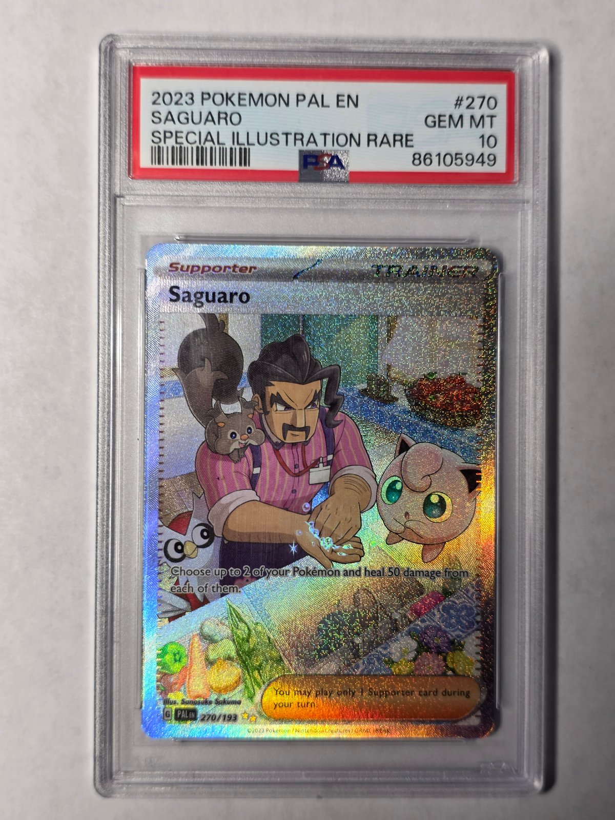 PSA 10 Saguaro 270/193 Special Illustration Rare Paldea Evolved